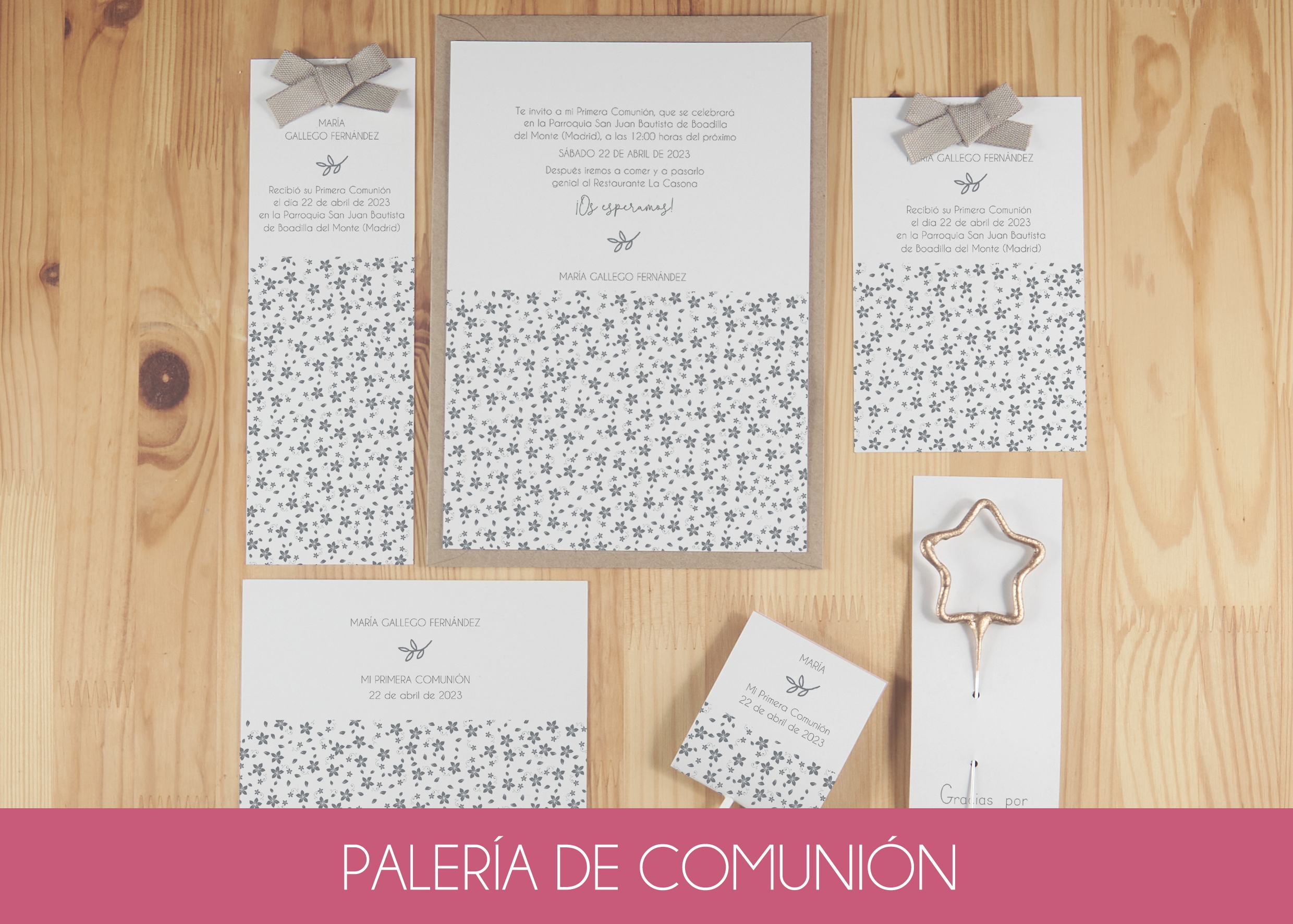 papelería comunion